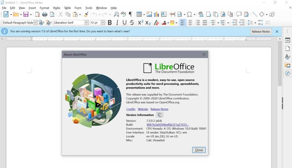 Alternativas Gratuitas ao Microsoft Office, tela do LibreOffice